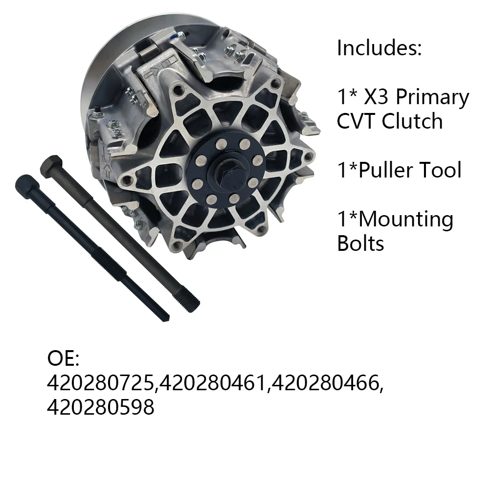 Primary Drive Clutch CVT With Puller OEM 420280461 420280725 for BRP Maverick X3 X-3 Turbo ATV UTV Spare Parts & Accessories