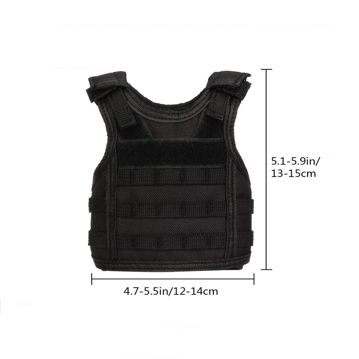 Mini Tactical Vest Bottle Beer Vest Molle With Adjustable Strap ...