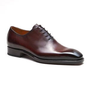 Factory Direct Custom Goodyear Welted Shoes Men Oxford Genuine Leather & Men Shoes Fashion Casual Business Dress Shoes