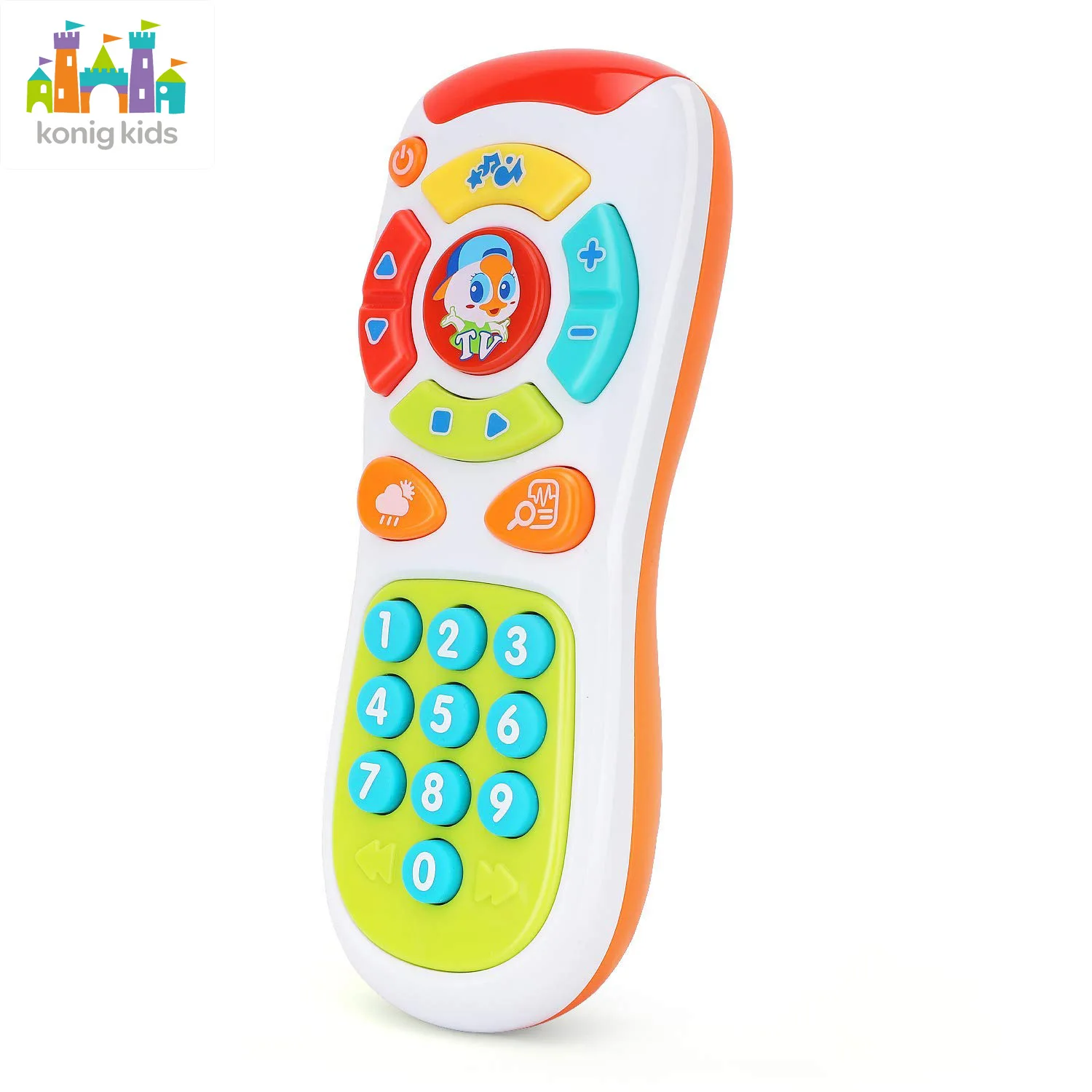 Konig Kids Educational Plastic ABS Cell Phone Musical Remote Baby Toy for 0-24 Months & 5 to 7 Years