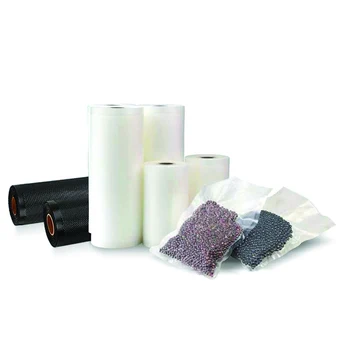 Custom Small Thermoforming Co-extrusion Film Embossed bopp Plastic Vacuum Sealer Food Freezer Bag