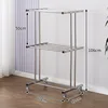 Roue universelle Crystal-double longueur 80-corps complet en acier inoxydable