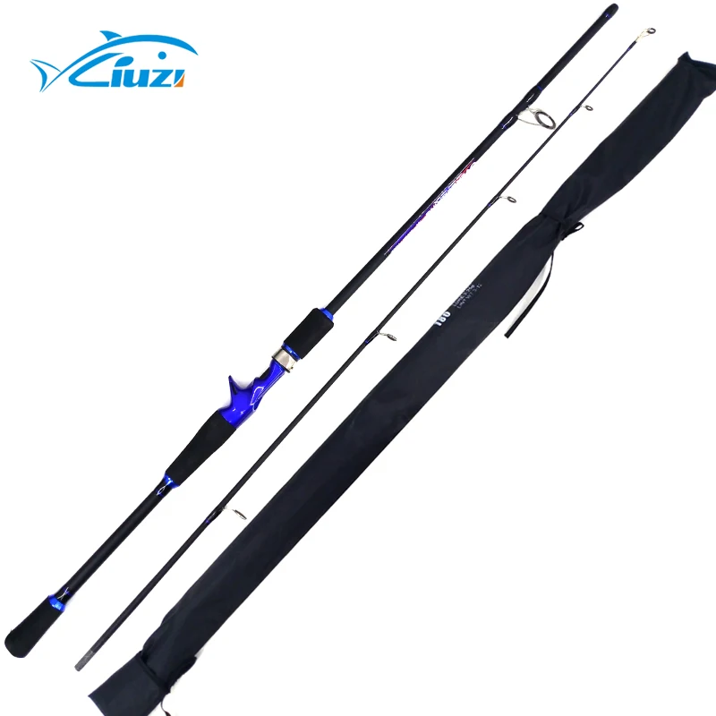 
2 Sections Saltwater Fishing Tackle Carbon Spinning Casting Fishing Rod Hard Carbon Fishing Rods Hot sale products 