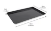 Revestimiento antiadherente de aluminio en un lado, 60*40*5cm de grosor, 0.8mm, 1.45kg.
