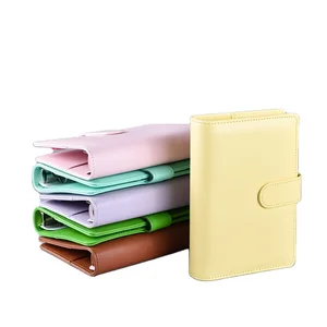 A6 Zipper Budget Binder PU Leather Loose-leaf Notebook with Expense Tracker Cash Envelope Filing Product