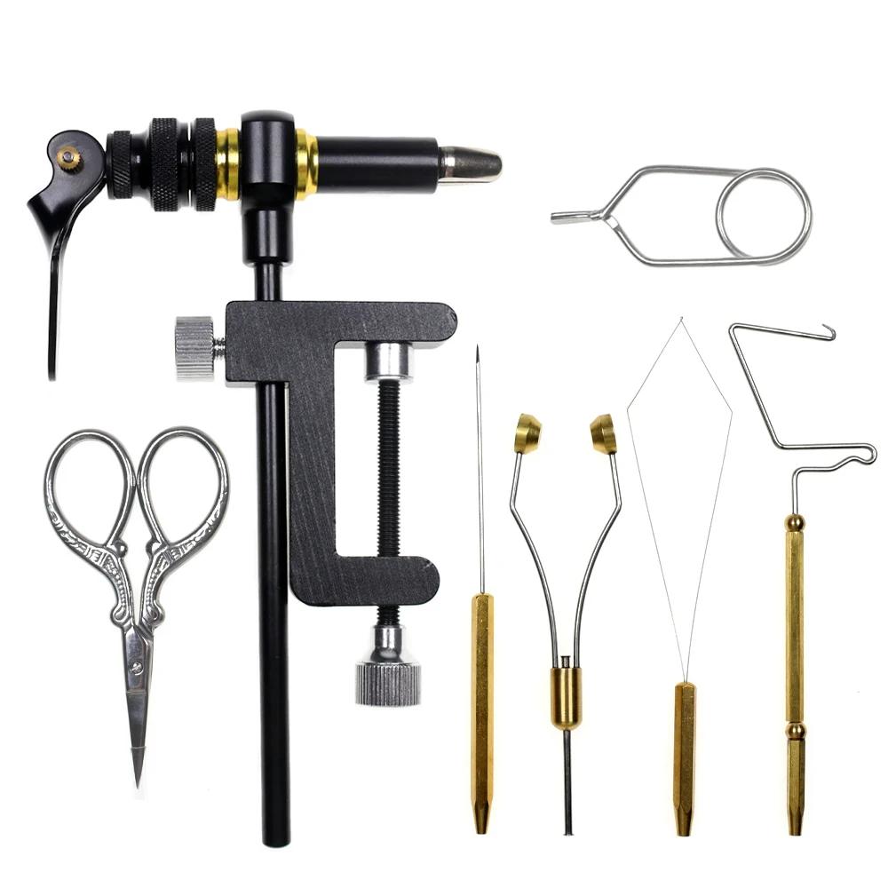 Cclamp 360 Degree Rotary Fly Tying Vise Tools Combo Kit 2mm Width