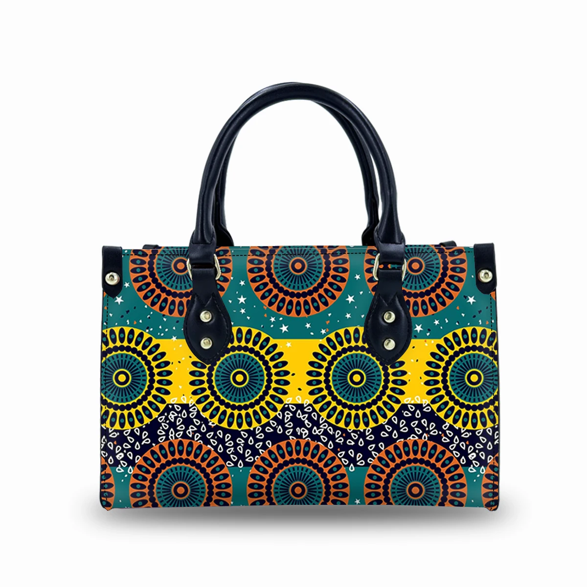 Customized Luxury Ladies Tote Handbags with Two Handles PU