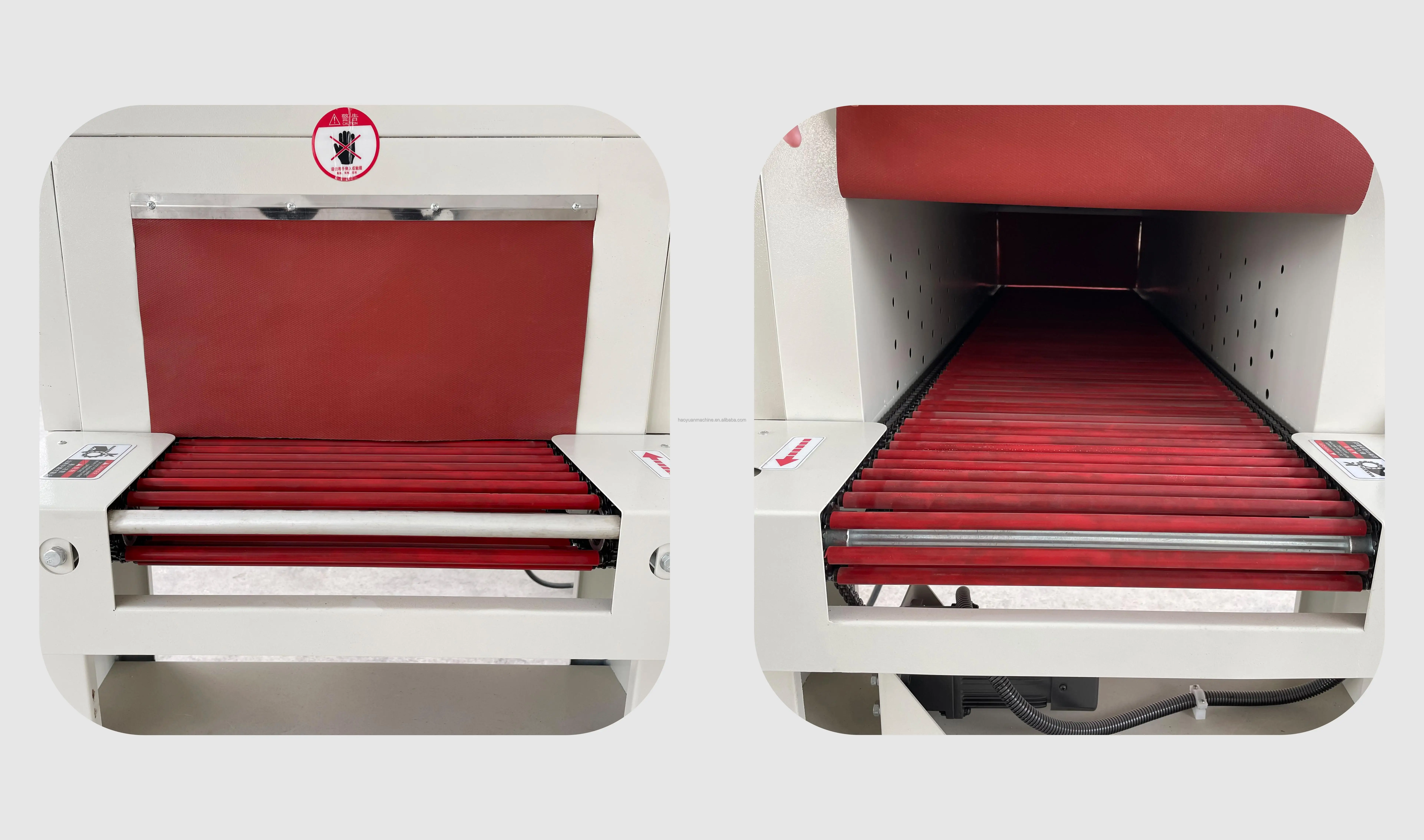 Haoyuan Automatic L-Type Shrink Wrap Machine High Quality for Food Chemical Beverage Packaging for Retail Motor Core Components manufacture