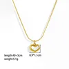 xkn0065-collana con cuore in conchiglia bianca color oro