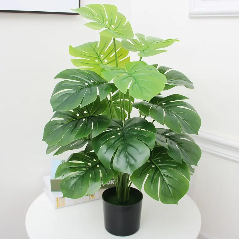 Искусственный Золотой тростник Пальма с тремя реалистичными пальмовыми растениями для домашнего декора