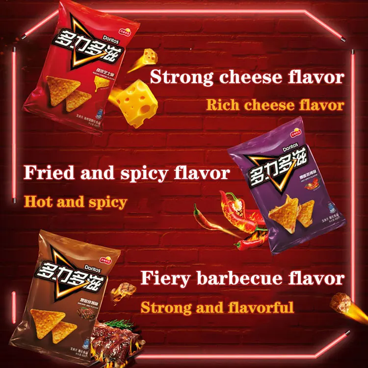 Factory Direct Sales Doritoss 68g Various Flavors French Fries Puffed Snacks Salty Potato Chips