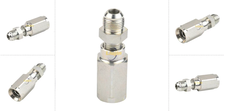 One piece hydraulic fitting professional best price jic female one piece hose fittings