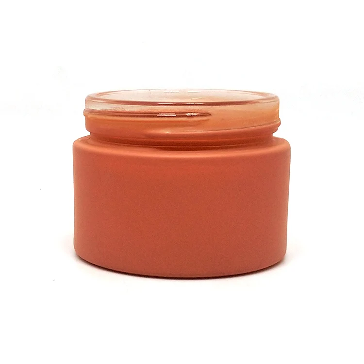Wholesale matte colored 5g 10g 20g 30g 50g 100g frosted glass face cream jar