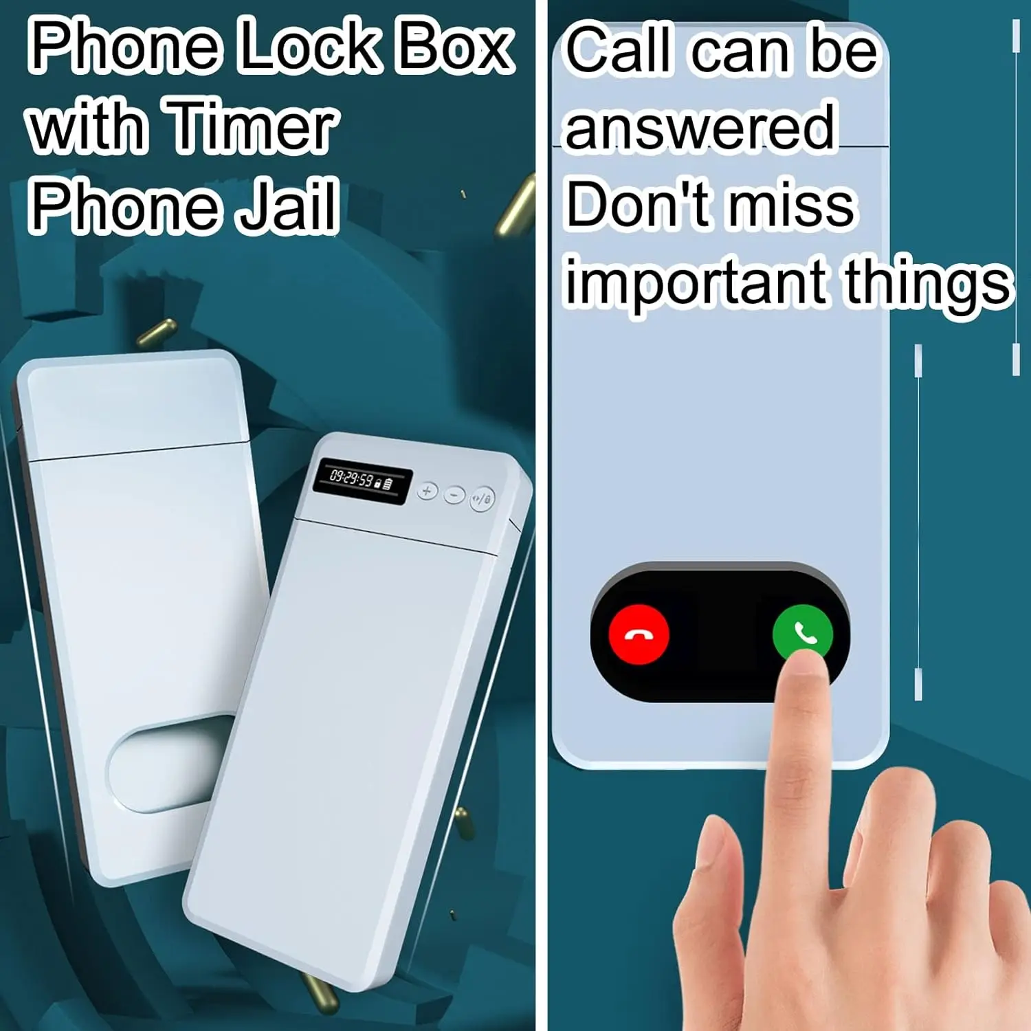 Timed Lock Mini Safe Box - Prevent Smartphone Dependence