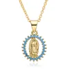#7 Mary/turchese, placcato oro
