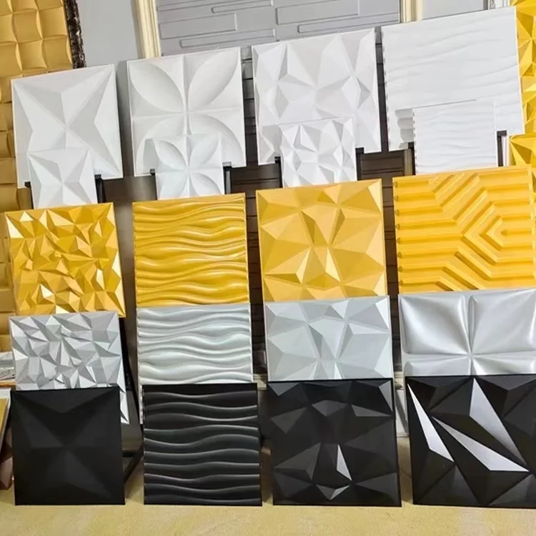 Owensking 3D PVC Wall Panels - Fireproof & Waterproof Decor