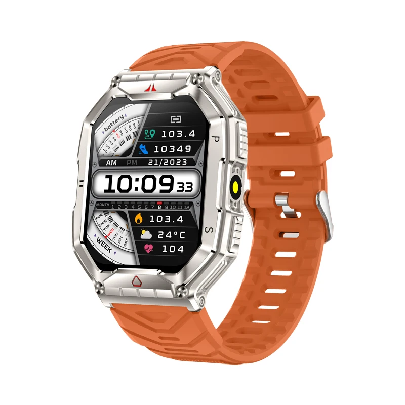 Karen M KR82 Rugged Outdoor Smart Watch: 2.01