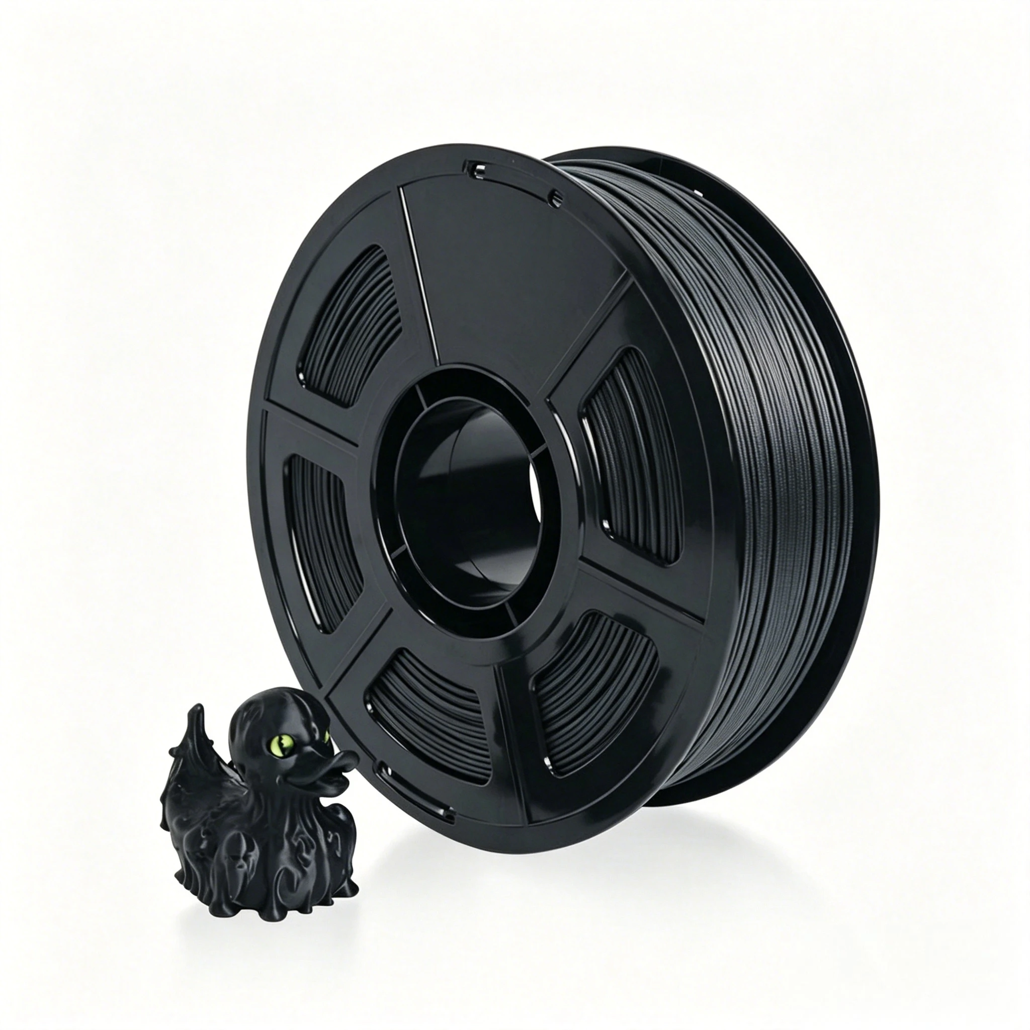 Wysokowytrzymały filament ABS z włóknem węglowym (CF), średnica 1,75 mm, waga 1 kg, odporny na zużycie, wzmacniany włóknem węglowym, filament do drukowania 3D dla drukarek FDM, kolor czarny