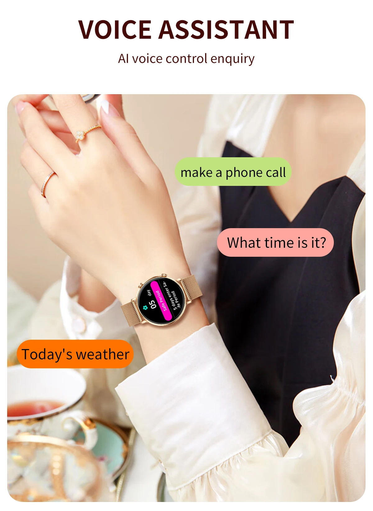 If you are searching for a supplier of a product with perfect quality control and highly competitive prices, which gives you an advantage in expanding your local market, then contact us now!  Competitive suppliers of   CY700 Fashion Ladies Smart Watch 2026 IP67 Waterproof Heart Rate Health Monitoring Music Control Smart Watch for Women
