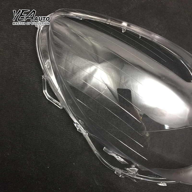 product yea auto car headlight glass pc lampshade cover lens for mercedes benz r350 r500 w251 headlamp glass shade lens cover 2006 2008-32