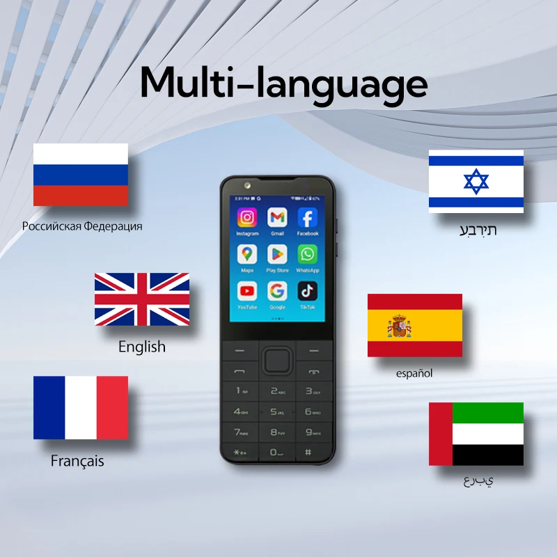 TIQ MINI M5S Dual SIM Android 13 Smart Touch Screen Phone
