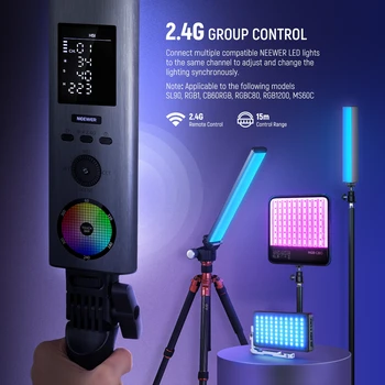 NEEWER 2500K-10000K RGB Light Barra De Luces Led RGB 15W RGB Led Light Bar NEEWER BH30S RGB Led Tube Light with 2.4G/APP Control detail image