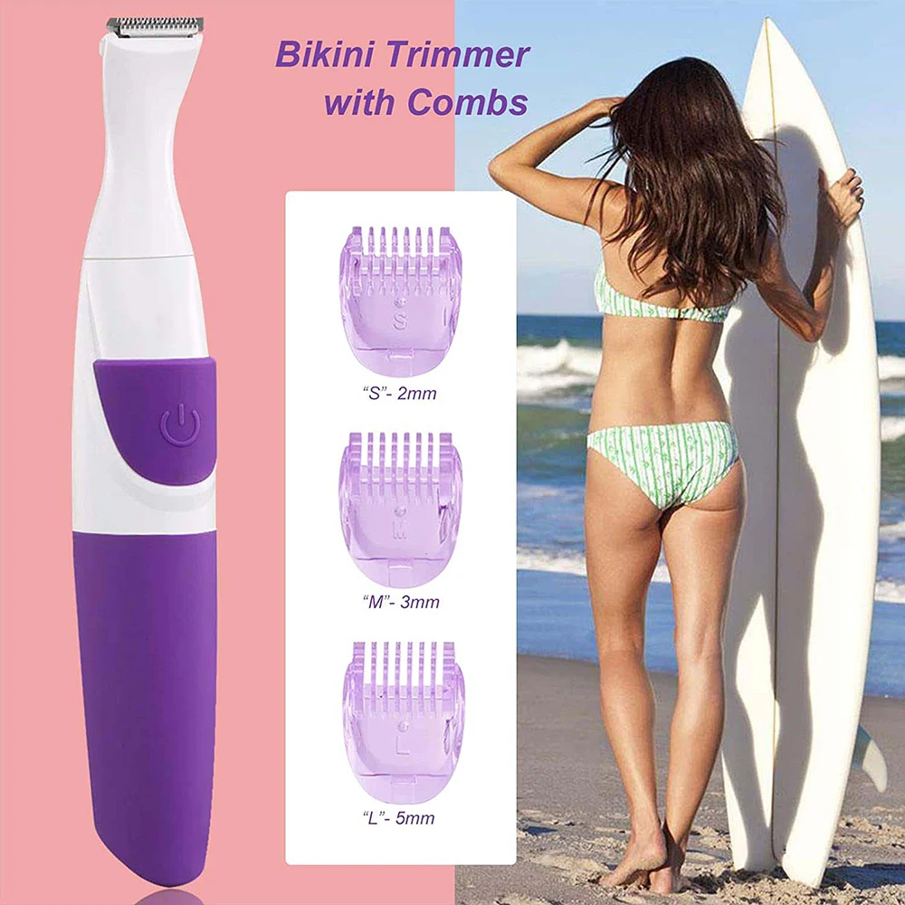 3 в 1 перезаряжаемый женский эпилятор для удаления волос бровей лица Бикини триммер электрическая бритва женщин