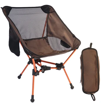 Portable Triangle Bracket Aluminum Picnic Chair Folding Camp Chair Camping Moon Chair