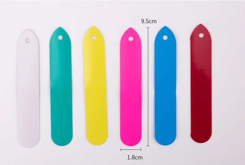 10x2cm Plants Labels Perforated Pvc Plastic Hanging Labels Gardening Flower Succulent Plastic