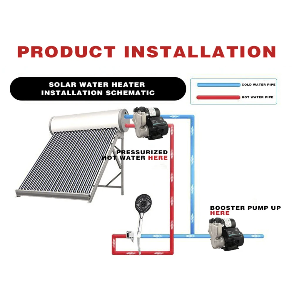 DONGMU DM-C Household Fully Automatic Silent Gas Water Pump, Tap Water Heater, Water Pressure Booster Pump
