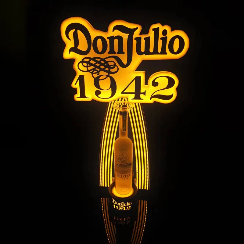 Factory Free Customized Logo 1942 Led Champagne Bottle Presenter For ...