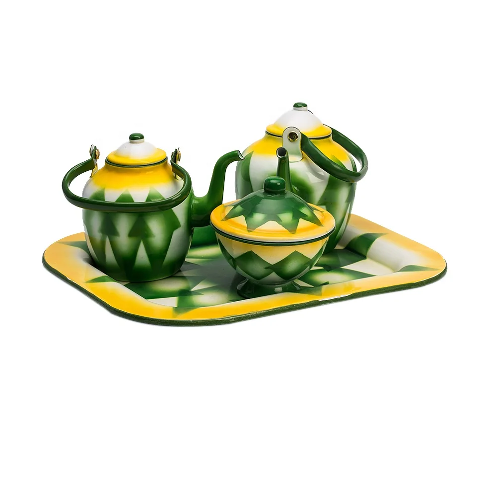 New Design Coffee Enamel Kettle Set