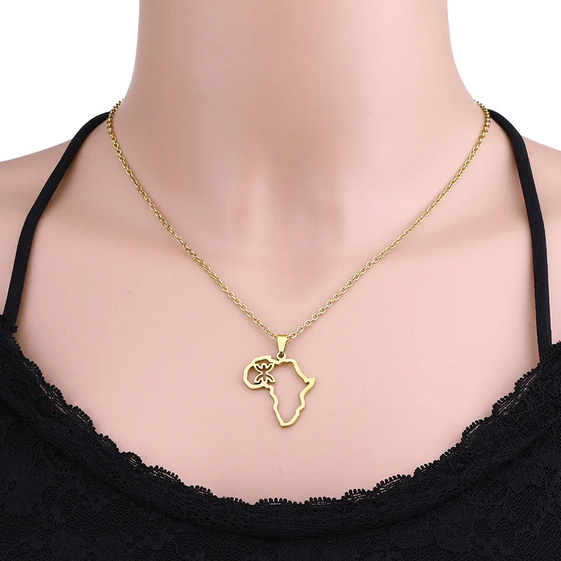 Custom Map Necklace