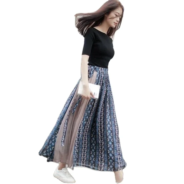 pleated chiffon maxi skirts for sale