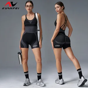 Sportswear One-Piece Quick-Drying Womens Bodysuits Sleeveless Gym Hollow Out Womens Sportswear