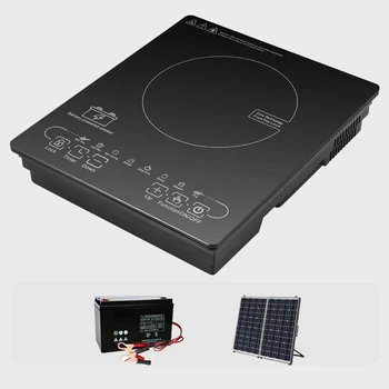 OEM/ODM Solar Single Hotpot Cookware Competitive Price DC24V 48V Induction Cooktop Stove Commercial Cooking Equipment