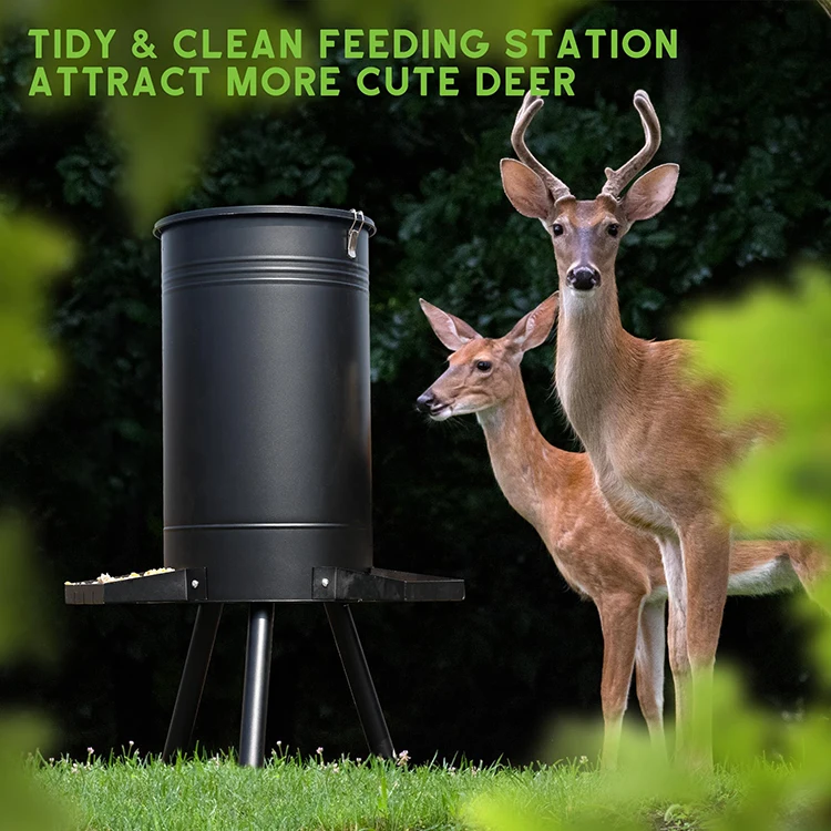 Jh-mech Portable Gravity Deer Feeder - Durable & Efficient