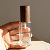 Clear skincare bottle