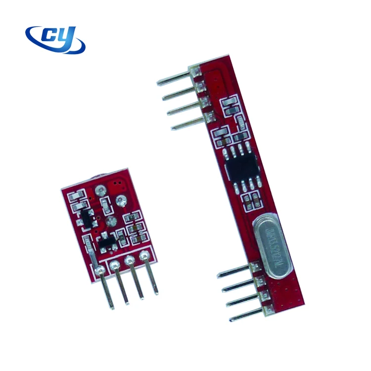 Red Color 434 MHz Wireless RF Module Wireless Transmitter and Receiver Module