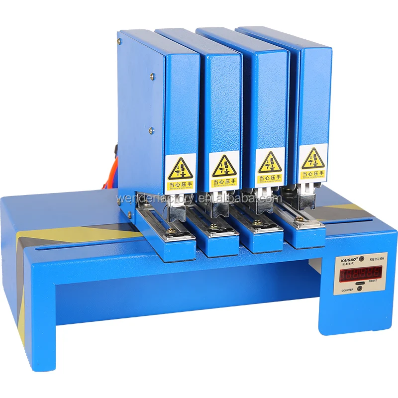 H4 Industrial Multi-function Pneumatic Four-head High Quality 50sheets Paper Stapler Machine