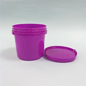 Food grade clear round plastic buckets plastic pails plastic barrels with sealed lids