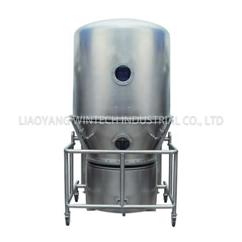 Совершенно новая сушилка для горячего воздуха из нержавеющей стали с вертикальным жидкостным столом для закипания фармацевтического порошка