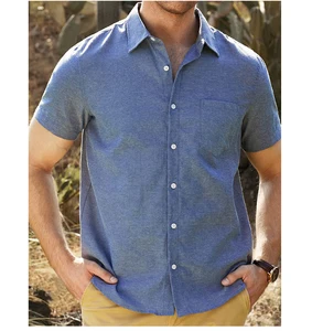 Luxury Solid Color/Print Two-Piece Men's Swimwear Set with Front Logo Quick Dry & Breathable Beachwear