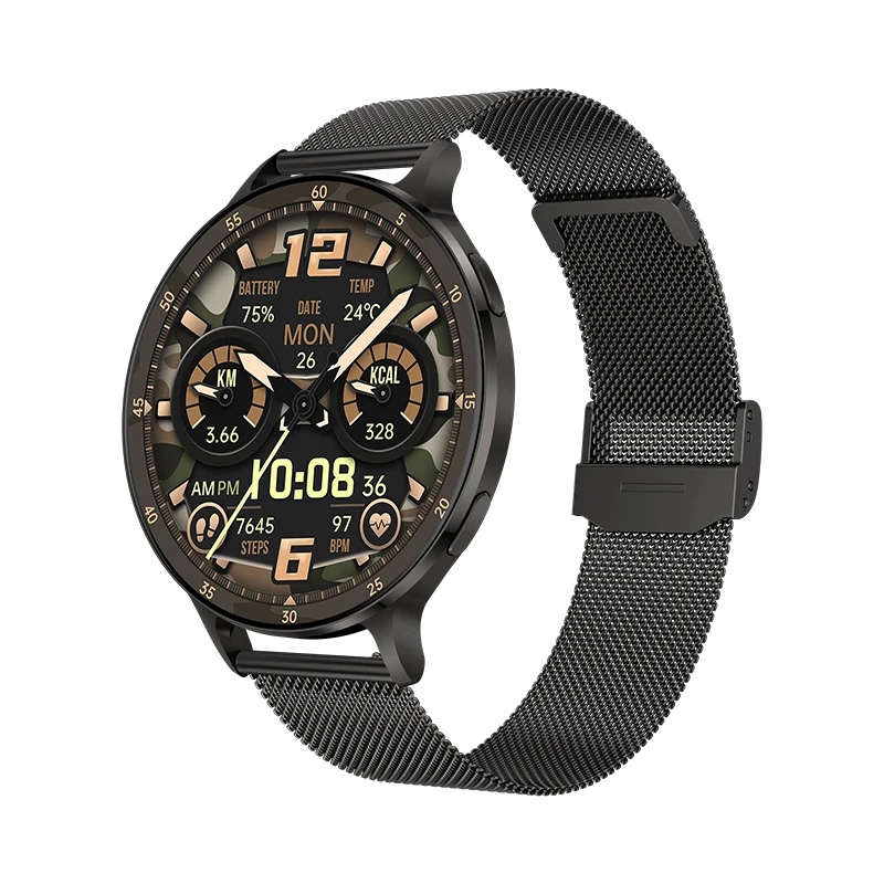 Karenm Men's Smartwatch - Aluminum Alloy & AMOLED Display