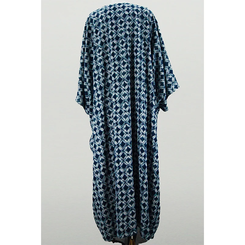 Ramadan Eid Islamic Abaya Dress for Women Long Sleeve Printed Prayer Robe Modest Muslim Wear Hijab Long Dress