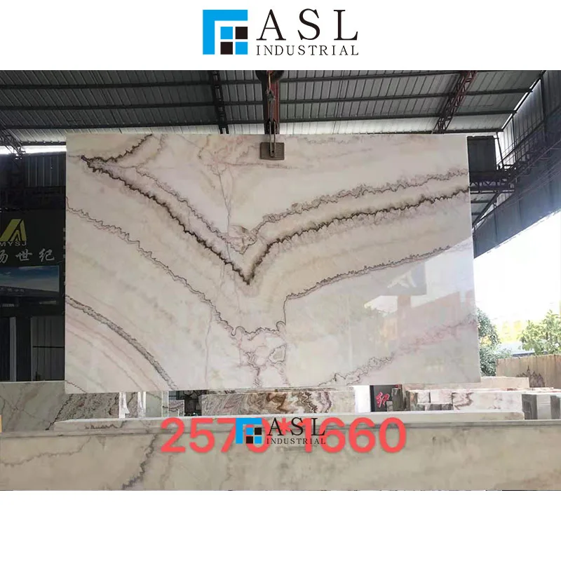 Natural beige brown veins Chinese onyx stone slab wooden jade bookmatch marble slab