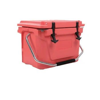 LLDPE ice chest Insulated cooler Box 20QT  coral Cooler Box for Camping