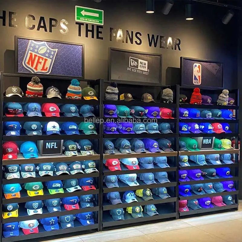 Customized Retail Shop Interior Decoration Furniture Metal Shelf ...