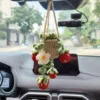 Cesta caqui + 4 fresas rojas