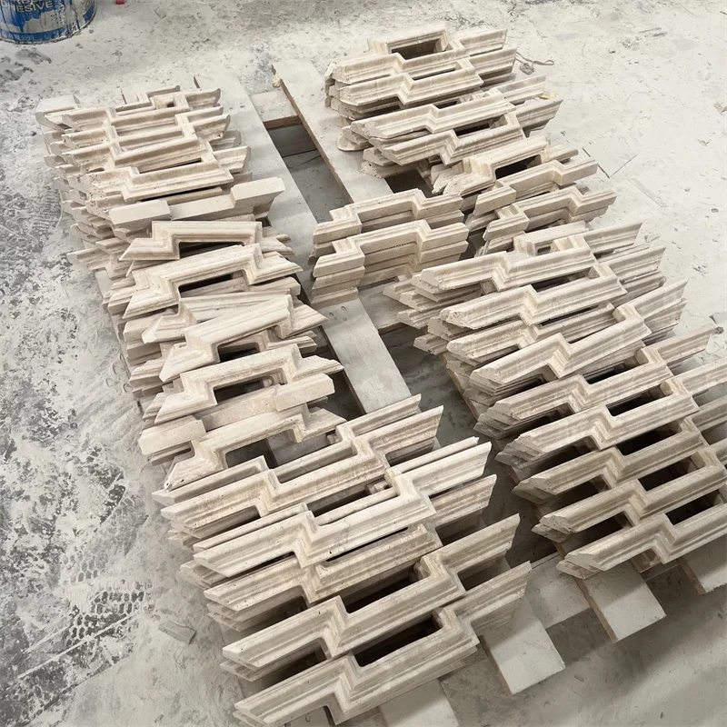 product custom italian beige travertine 24x24 tiles modern design marble stone slab floor tile for hotel polished surface-7